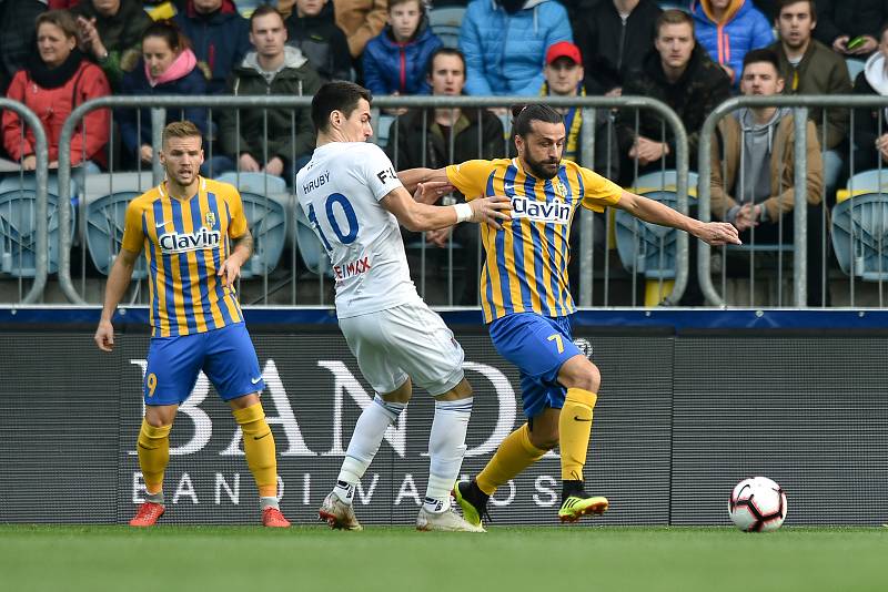 Zápas 15. kola fotbalové FORTUNA:LIGY mezi SFC Opava a FC Baník Ostrava.