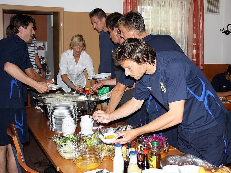 Soustředění fotbalistů Slezského FC Opava v Břeclavi.