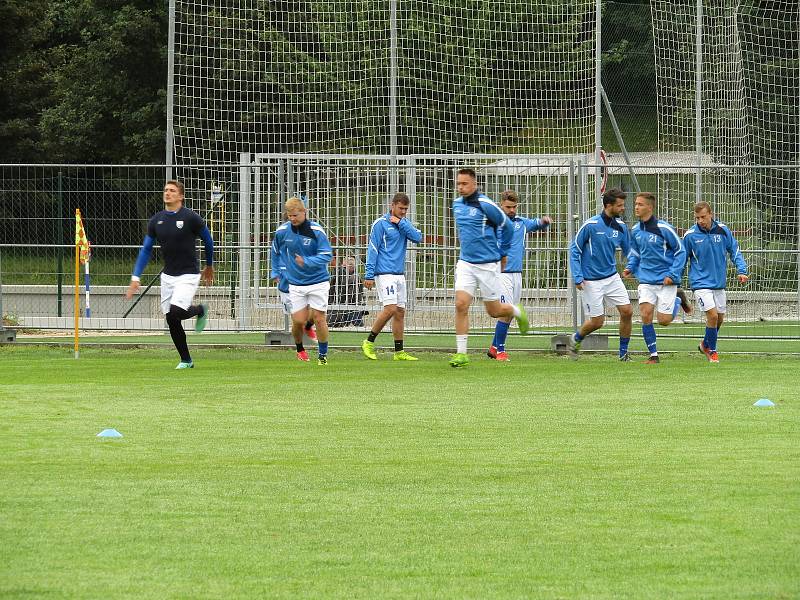 Dolní Benešov dal venku tři góly, přesto nebodoval. Foto: Petr Krömer