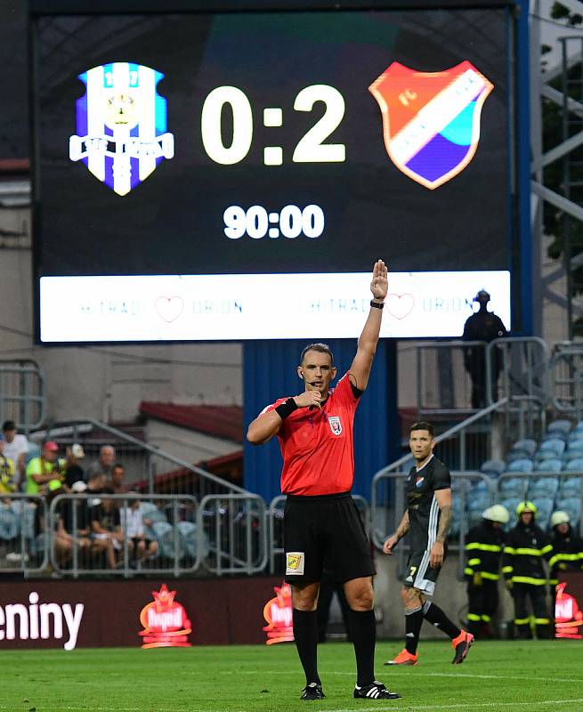 Utkání 4. kola první fotbalové ligy: SFC Opava - Baník Ostrava, 2. srpna 2019 v Opavě.