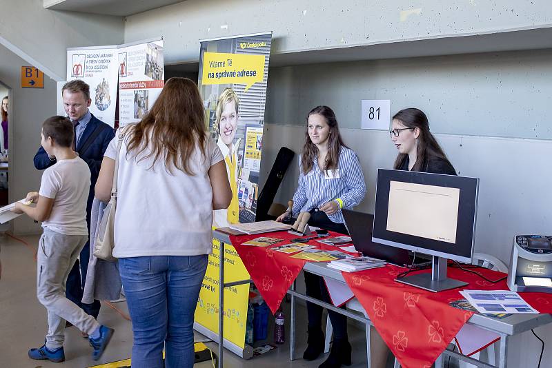 Veletrh povolání v opavské víceúčelové hale.