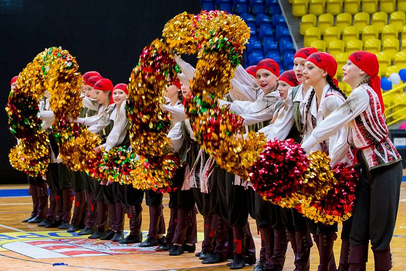 Mezinárodní soutěž mažoretek Opavská růže 2018 v opavské víceúčelové hale.