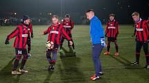 Vánoční utkání SFC - stará garda Slezského FC vs. výběr mládežnických trenérů klubu.