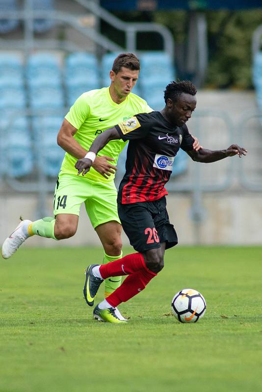 Přípravný zápas SFC Opava - MŠK Žilina 23. června 2018. Joel Ngandu Kayamba - o.