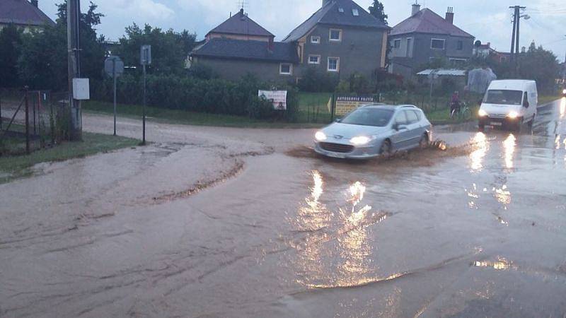 Darkovičky, povodeň v roce 2016.