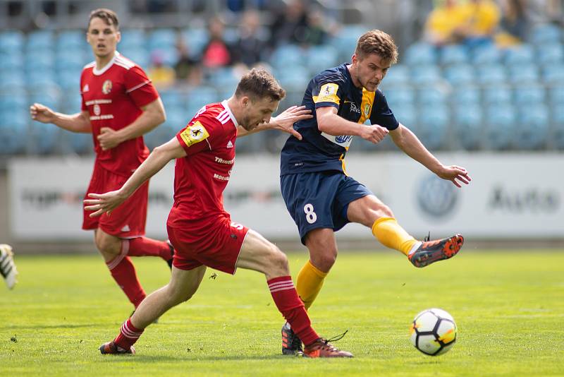 Zápas 22. kola Fortuna národní ligy mezi SFC Opava a FK Fotbal Třinec.