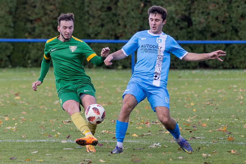 Zápas 10. kola krajského přeboru Oldřišov - Dolní Datyně 0:1.