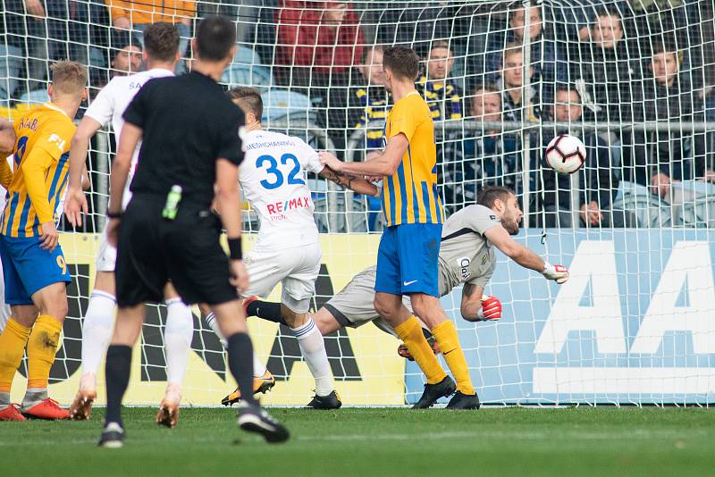 Zápas 15. kola fotbalové FORTUNA:LIGY mezi SFC Opava a FC Baník Ostrava.