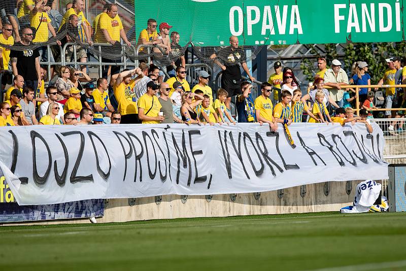 SFC Opava-Slavia Praha 1:1 (1. 9. 2019).