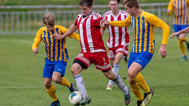 Zápas 12. kola divize F SFC Opava B – FC Slavoj Olympia Bruntál 6:0.