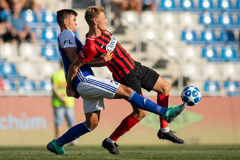 Útočník Slezského FC Opava David Puškáč - Ilustrační foto.