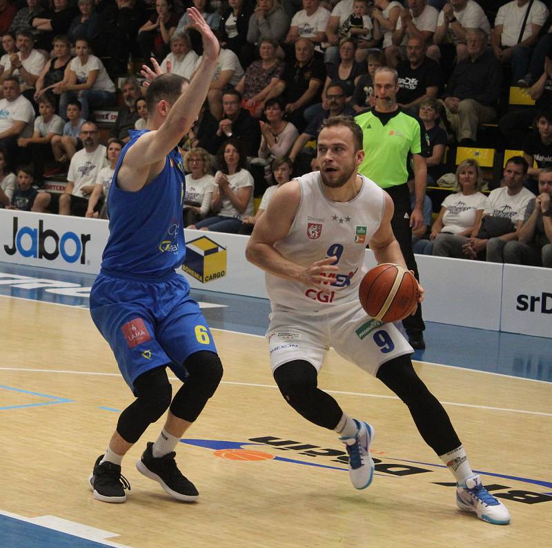 Sport basketbal NBL play-off čtvrtfinále 7. zápas Děčín - Opava