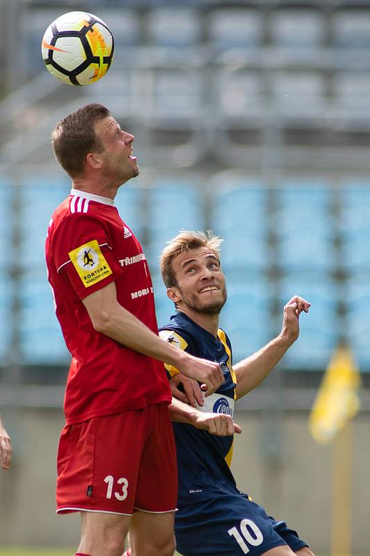 Zápas 22. kola Fortuna národní ligy mezi SFC Opava a FK Fotbal Třinec.