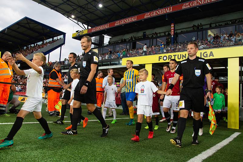 Zápas 1. kola FORTUNA:LIGY mezi AC Sparta Praha a SFC Opava 21. července 2018 v Generali areně v Praze.