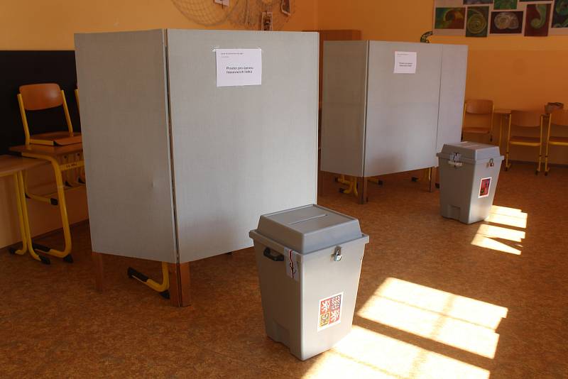 Komunální volby v Opavě, ZŠ T. G. Masaryka. 23. září 2022, Opava.