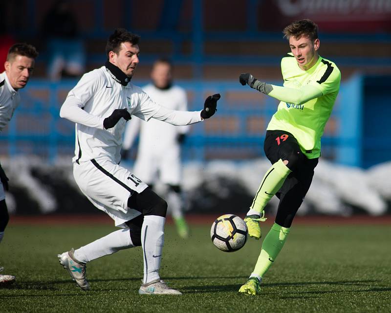 Uherské Hradiště - Přípravné utkání SFC Opava - Skalica 24. února 2018. Jakub Janetzký.