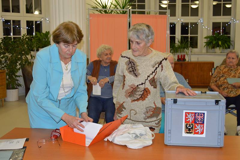 Prezidentské volby 2018 ve Vile Vančurova v Opavě.