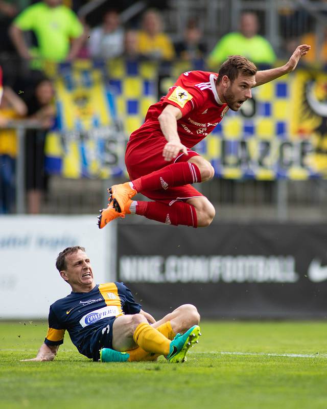 Zápas 22. kola Fortuna národní ligy mezi SFC Opava a FK Fotbal Třinec.