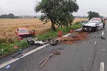 Hasiči a další složky zasahovali v úterý 21. července ráno u dopravní nehoda dvou automobilů v Dolním Benešově na Opavsku.