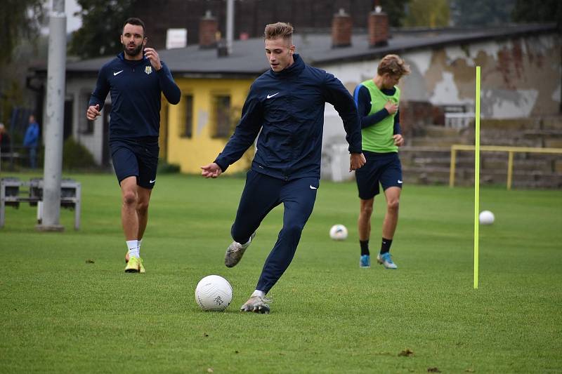 Fotbalisté Slezsého FC Opava jsou v plném tréninku.