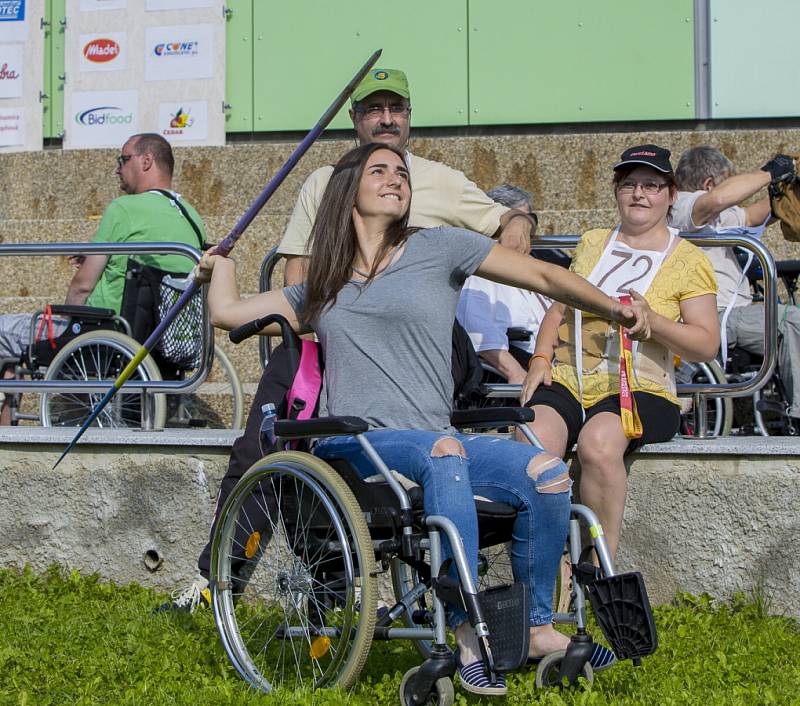 Sportovní hry tělesně postižených v Hrabyni.