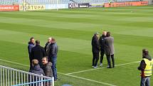 Stadion v Městských sadech už je připraven na očekávané derby