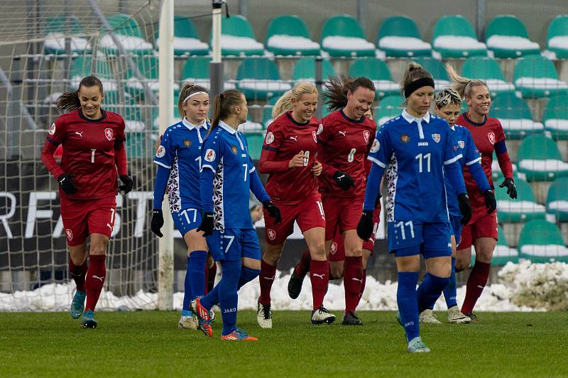 Fotbalová reprezentace žen, ČR vs. Moldavsko. Kvalifikace na Evropský šampionát 2021. Výsledek 7:0. (1.12.2020)