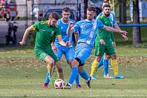 Zápas 10. kola krajského přeboru Oldřišov - Dolní Datyně 0:1.