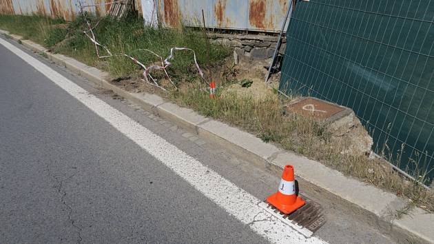 Nehoda elektro koloběžky, Opava, Vančurova ulice, 11. července 2023.