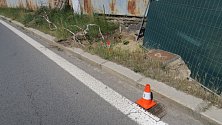 Nehoda elektro koloběžky, Opava, Vančurova ulice, 11. července 2023.