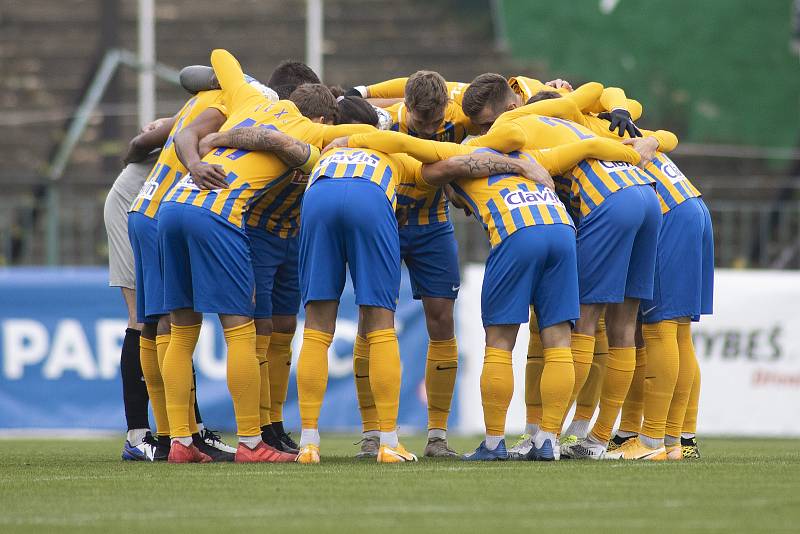 Praha - Zápas 7. kola FORTUNA:LIGY mezi FK Pardubice a SFC Opava 7. 11. 2020.