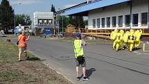 Hasiči z Opavska a Ostravy dnes zasahovali při úniku amoniaku v areálu opavské firmy Bidfood. Jednalo se pouze o taktické cvičení.