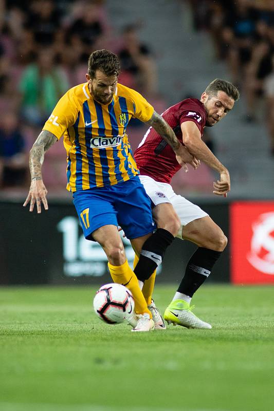 Zápas 1. kola FORTUNA:LIGY mezi AC Sparta Praha a SFC Opava 21. července 2018 v Generali areně v Praze. Petr Zapalač - o.