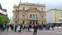 Demonstrace za nezávislou justici a proti vládě v Opavě, 28. května 2019.