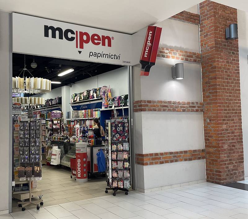 Opavské papírnictví McPen v OC Breda.