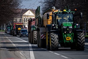 Opavští zemědělci se připojili k mezinárodnímu protestu zemědělců, 20. března 2024, Opava.