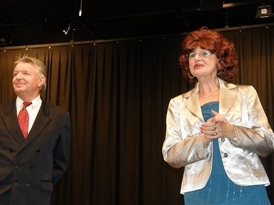 František Štěpán a Alena Bastlová během představení.