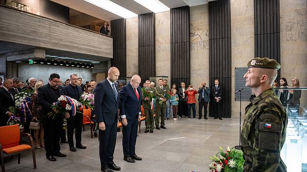 Commemorative act on the occasion of the 79th anniversary of the end of World War II.  World War II, May 8, 2024, Hrabyně.