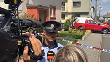 Vyjádření policejního mluvčího Petra Smětáka k výbuchu v domě ve Strahovicích.