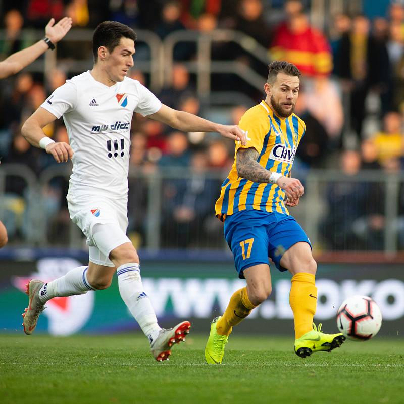 Zápas 15. kola fotbalové FORTUNA:LIGY mezi SFC Opava a FC Baník Ostrava.