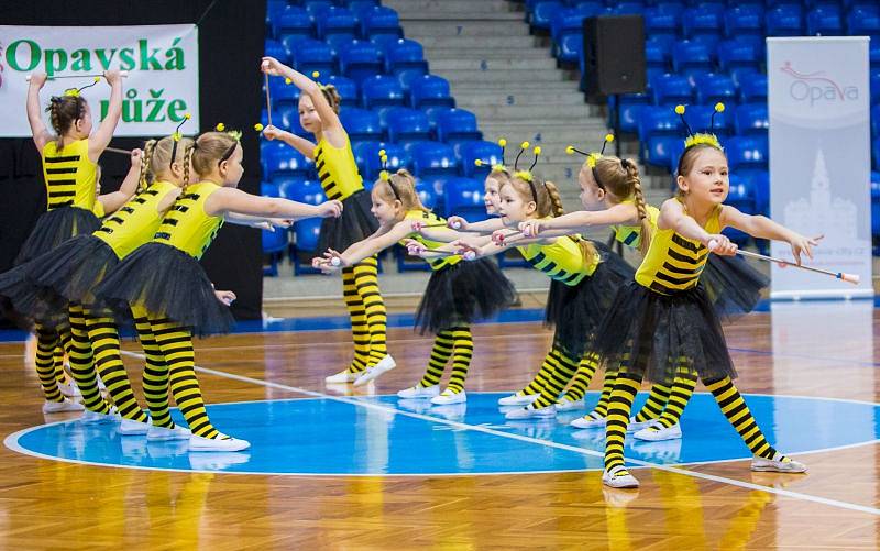 Mezinárodní soutěž mažoretek Opavská růže 2017 v opavské víceúčelové hale.