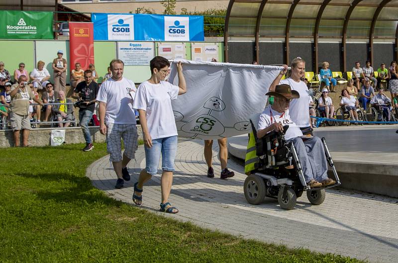 Sportovní hry tělesně postižených v Hrabyni.