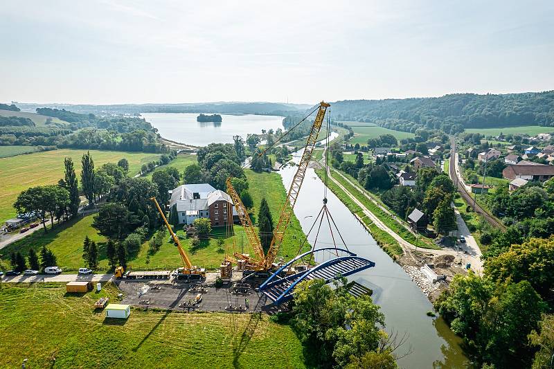 Revitalizace štěrkovny v Hlučíně, září 2022.