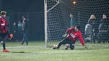 Vánoční utkání SFC - stará garda Slezského FC vs. výběr mládežnických trenérů klubu.