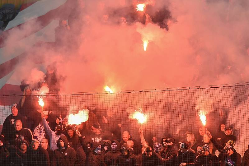 Utkání 15. kola první fotbalové ligy: SFC Opava - FC Baník Ostrava.