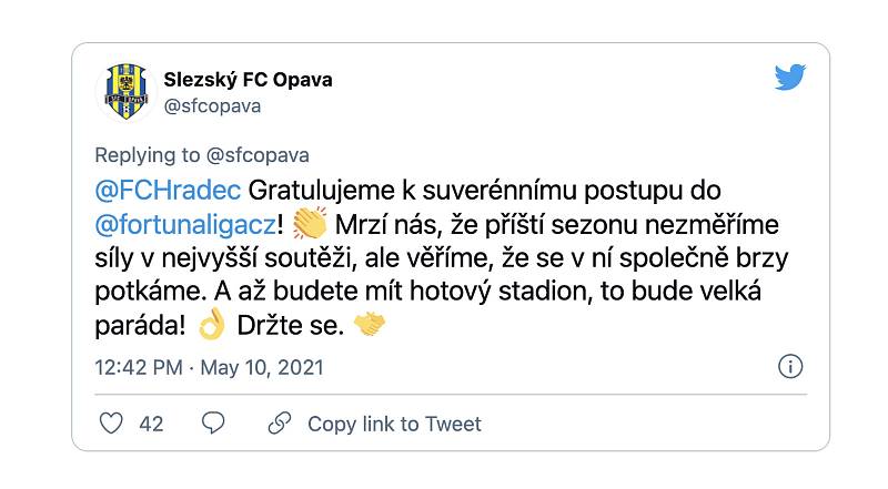 Fotbalová Opava se svým soupeři stylově rozloučila