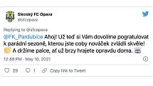 Fotbalová Opava se svým soupeři stylově rozloučila