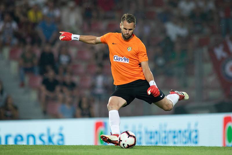 Zápas 1. kola FORTUNA:LIGY mezi AC Sparta Praha a SFC Opava 21. července 2018 v Generali areně v Praze. Vojtěch Šrom - o.