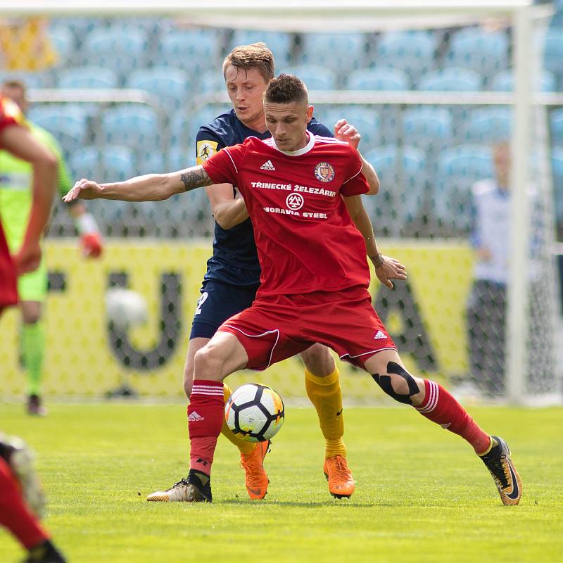 Zápas 22. kola Fortuna národní ligy mezi SFC Opava a FK Fotbal Třinec.