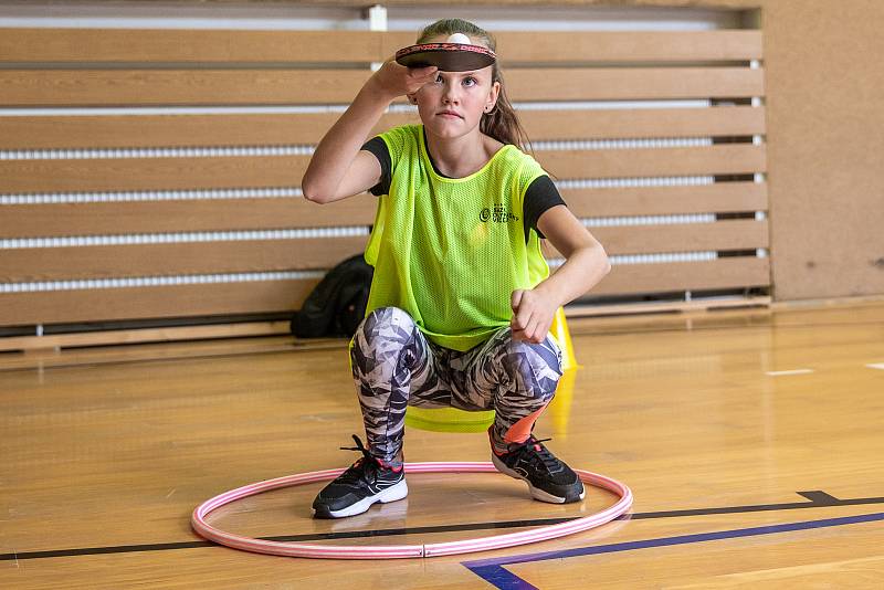 Olympijský trénink s Šárkou Kašpárkovou a Petrem Korbelem na ZŠ Háj ve Slezsku.